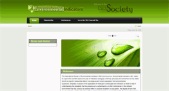 Desktop Screenshot of environmentalindicators.net