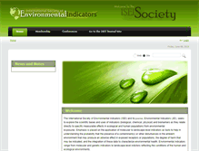 Tablet Screenshot of environmentalindicators.net